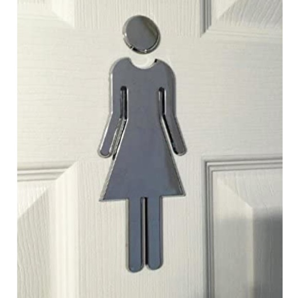 HOST PICK!! Bathroom Door Decals - Picture 11 of 16